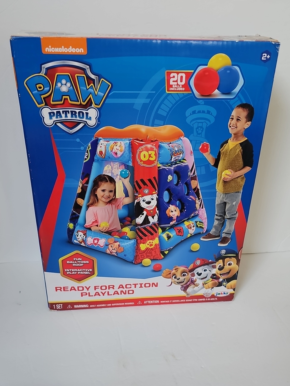 Paw Patrol Multicolor Ball Pit Playland - Blue Red Yellow
